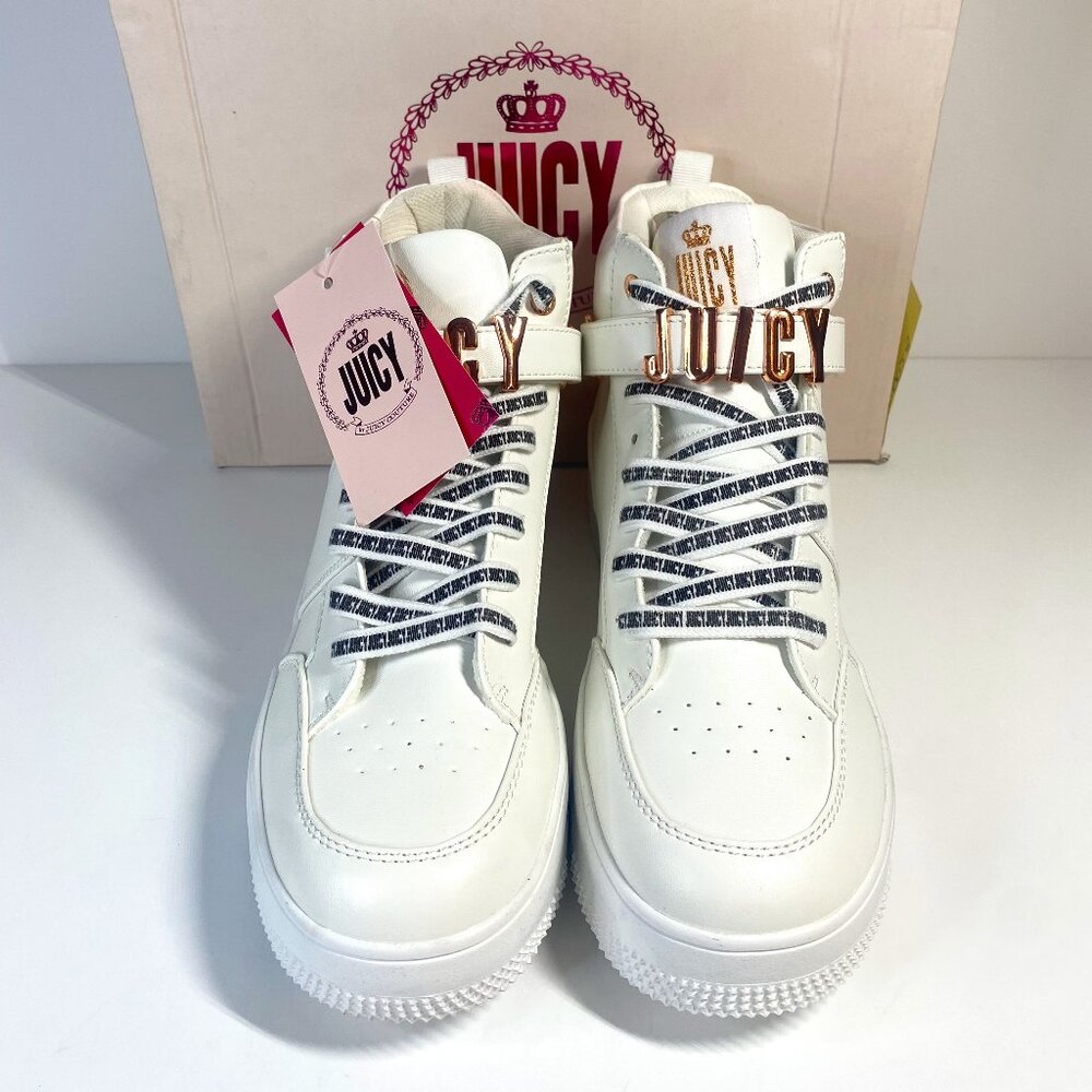 Juicy By Juicy Couture Dottie Womens Sneakers - Size 9 White High Top #0023